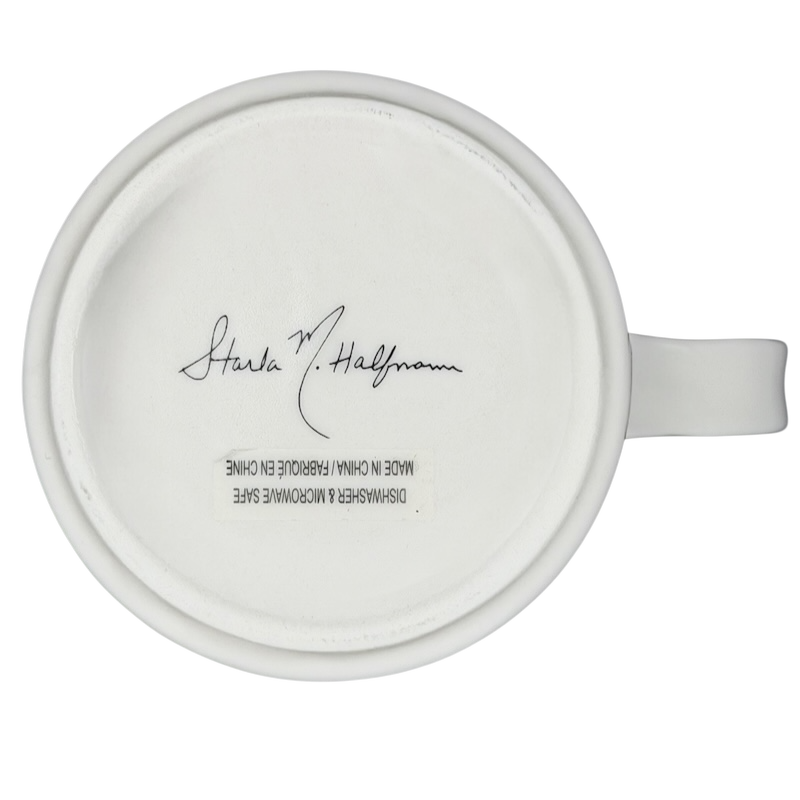 Petal Palette Starla M Halfmann Letter "L" Monogram Initial Mug Anthropologie
