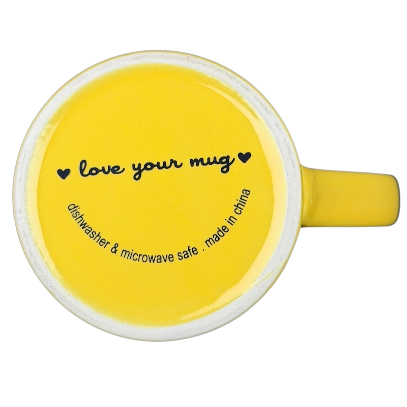 Good Morning Sunshine Yellow Mug With White Interior Love Your Mug