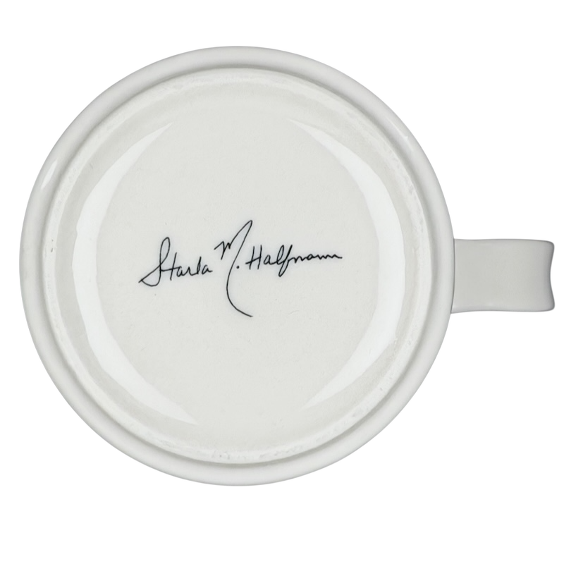 Petal Palette Starla M Halfmann Letter "T" Monogram Initial Mug Anthropologie