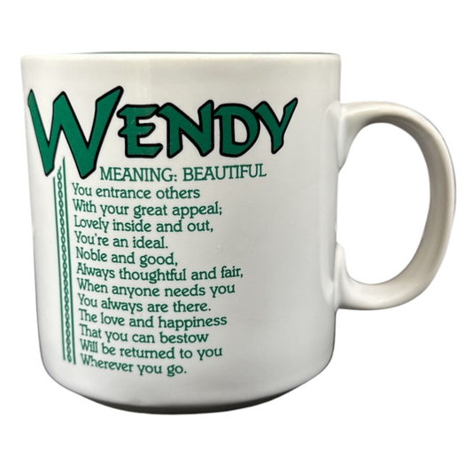 WENDY Poetry Name Green Interior Mug Papel