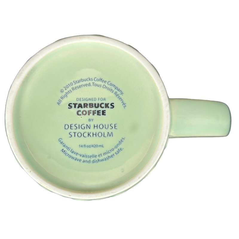 Design House Stockholm Embossed Green Ovals Mug Starbucks