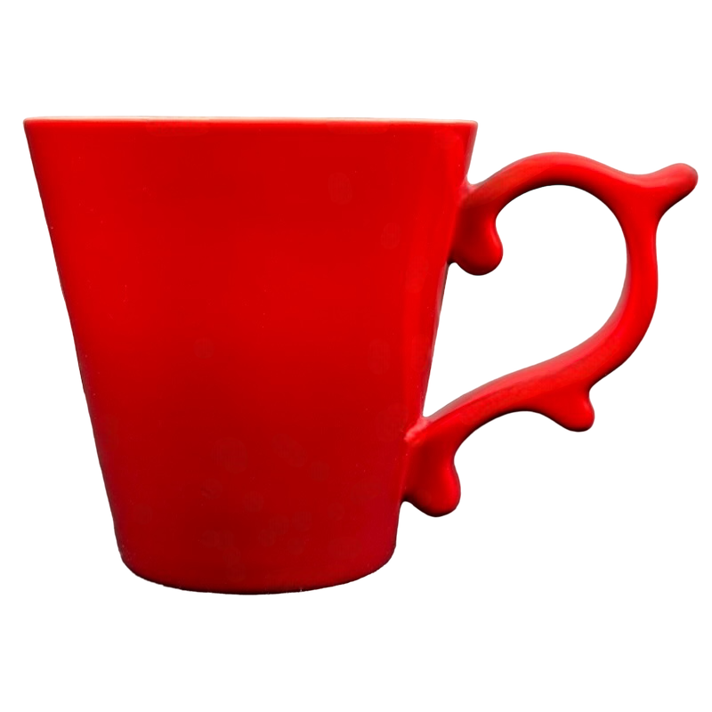 Rococo Scroll Handle Glossy Red Ombre 12oz Mug 2015 Starbucks Teavana  Mug  Barista