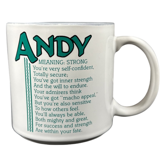 ANDY Poetry Name Gray Interior Mug Papel