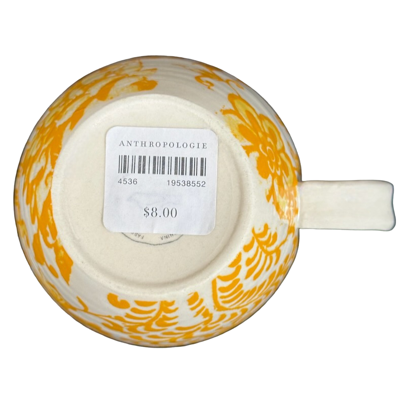 Homegrown Letter "h" Monogram Initial Mug Anthropologie