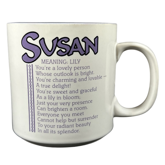 SUSAN Poetry Name Lavender Interior Mug Papel