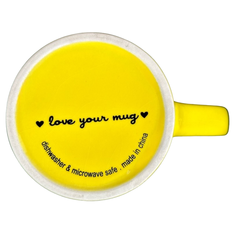 Good Morning Sunshine Yellow Mug With White Interior Love Your Mug