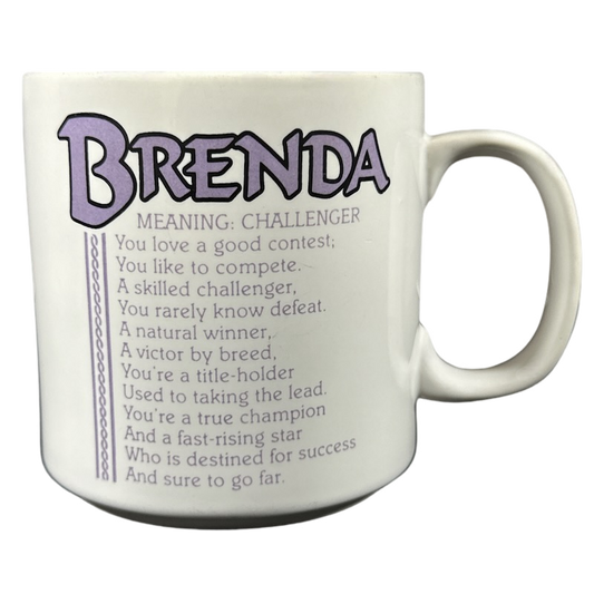 BRENDA Poetry Name Lavender Interior Mug Papel