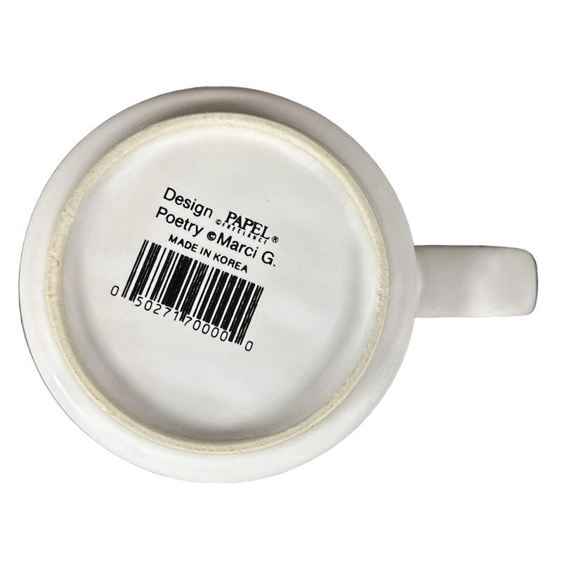 MARK Poetry Name Blue Interior Mug Papel