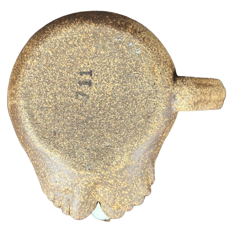 Ugly Face Pottery Animal With Snout And Feet Mug