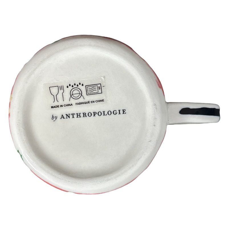 Dawn Letter "B" Monogram Initial Floral Mug Anthropologie