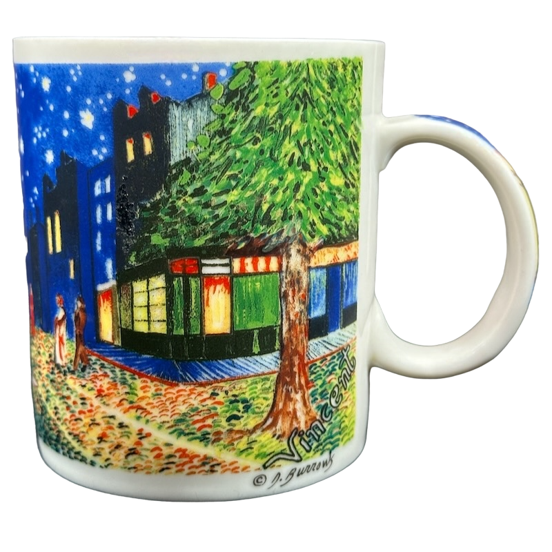 Cafe Terrace At Night Vincent Van Gogh D. Burrows Mug Starbucks