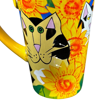 Catzilla Candace Reiter Designs Cats Hiding Among Sunflowers Mug Henriksen Imports