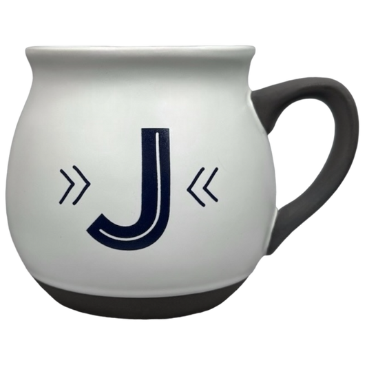 "J" Monogram Initial Mug Threshold