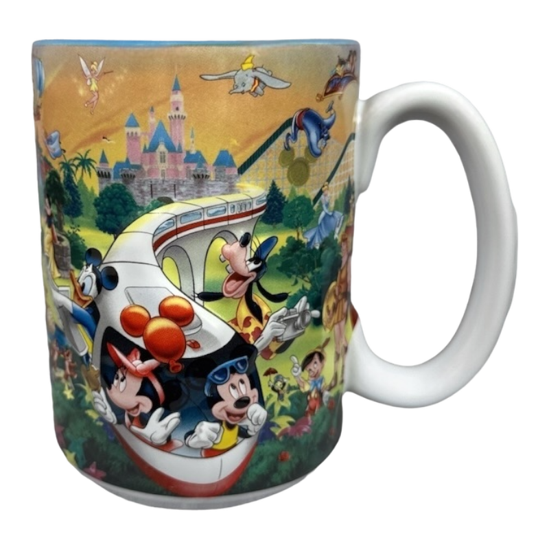 Disneyland Resort Dad Monorail Characters Embossed Mug Disney