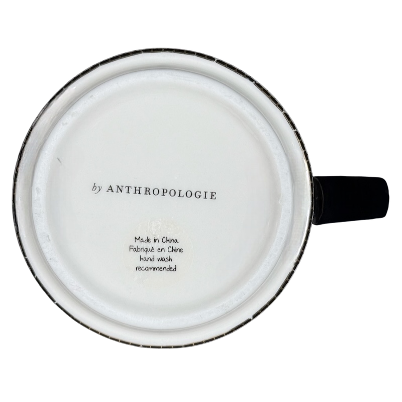 Margot Tiled Letter "A" Monogram Initial Mug Anthropologie