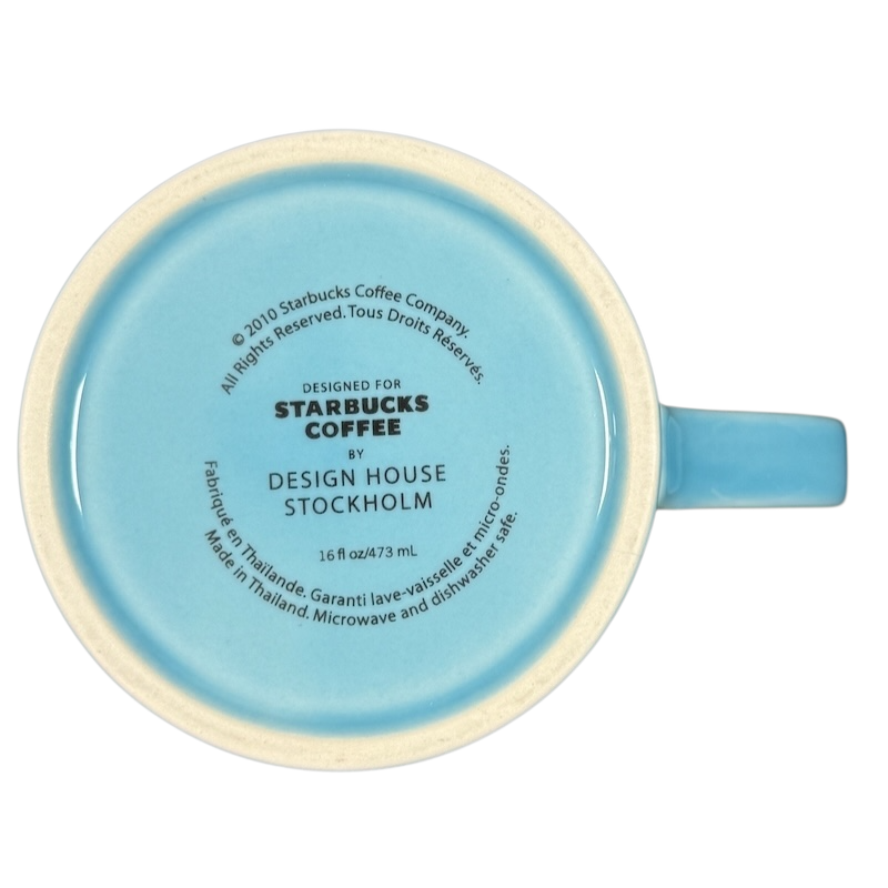 Design House Stockholm Embossed Floral 16oz Mug 2010 Starbucks