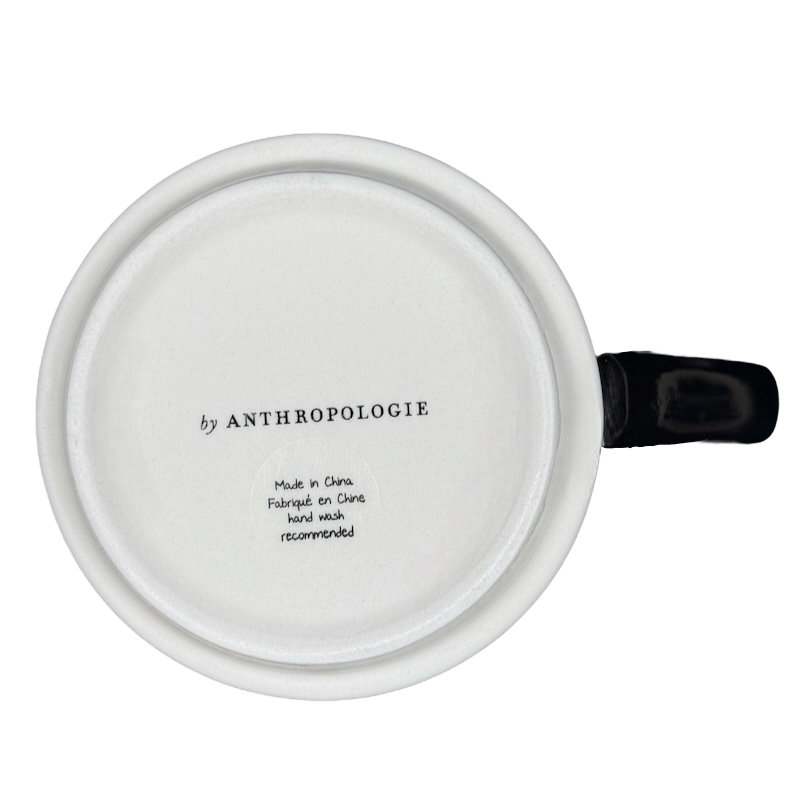 Margot Tiled Letter "F" Monogram Initial Mug Anthropologie