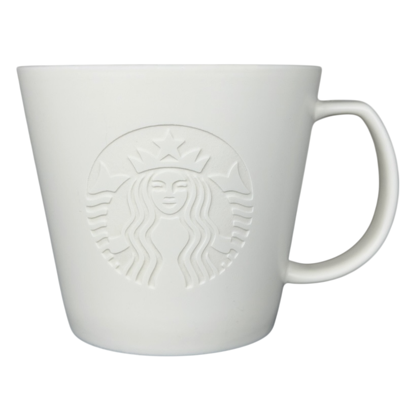Etched Siren Tall White 12oz Mug 2015 Starbucks