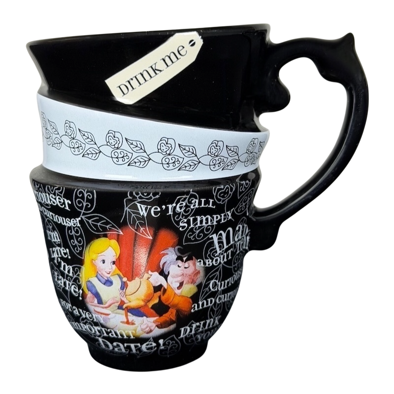 Alice in Wonderland Drink Me vintage mug Triple-Stacked | Mug Barista