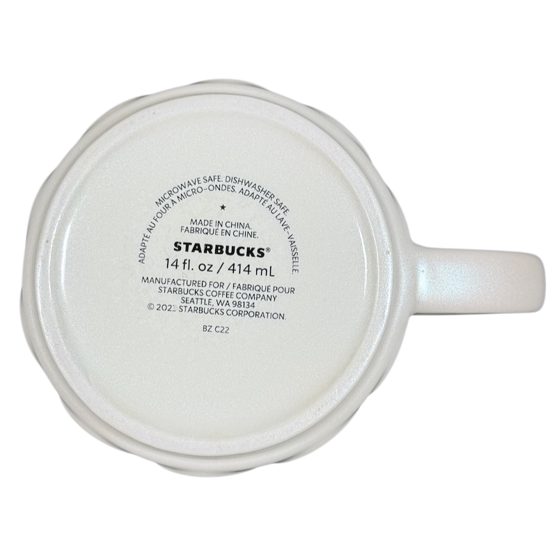 Mermaid Siren Scales Pearl White 14oz Mug 2023 Starbucks