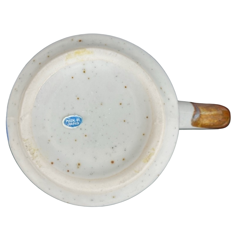 Dolphins Jumping Large Speckled Embossed Mug Otagiri