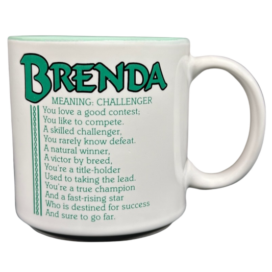 BRENDA Poetry Name Green Interior Mug Papel
