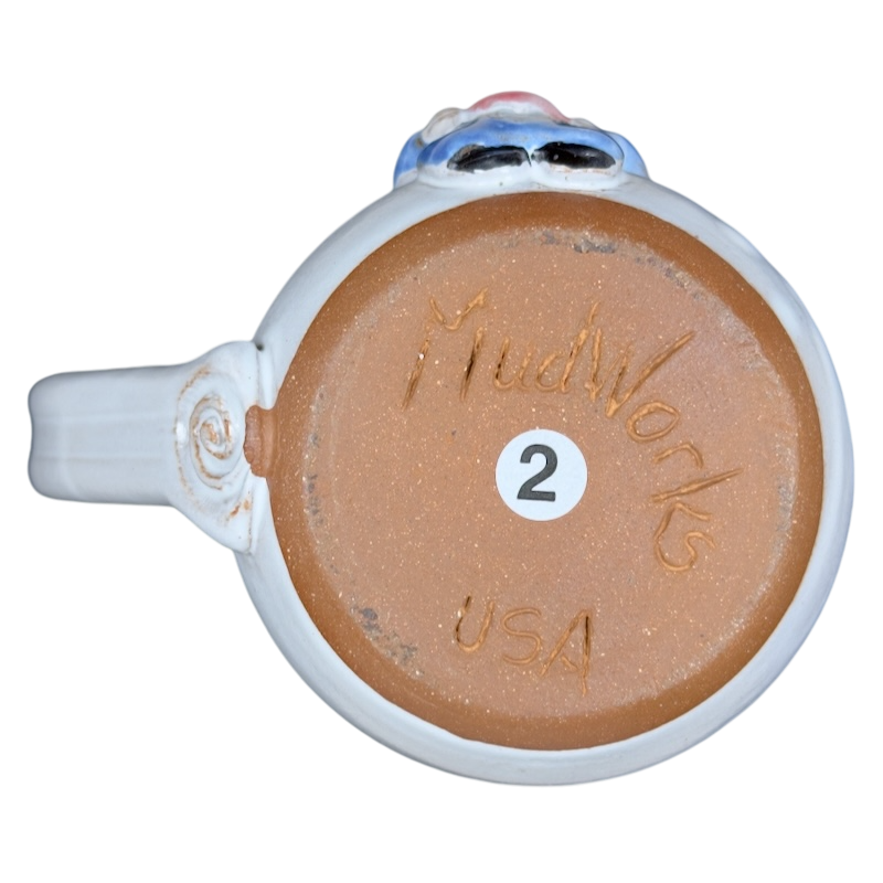 Gnome Holding A Heart 3D Embossed Hand Thrown Mug Mudworks Pottery