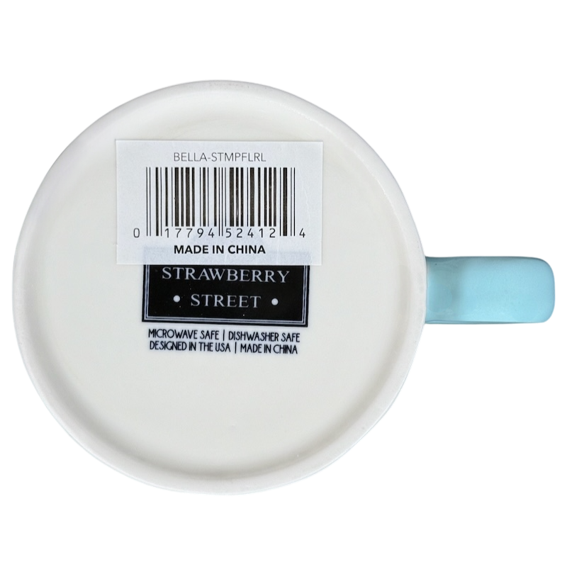 Bella Stamp Floral Dimpled Mug 10 Strawberry Street