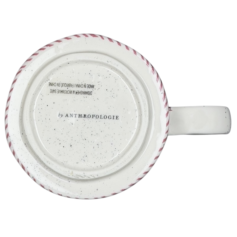 Blockprint Letter "R" Monogram Initial Floral Mug Anthropologie