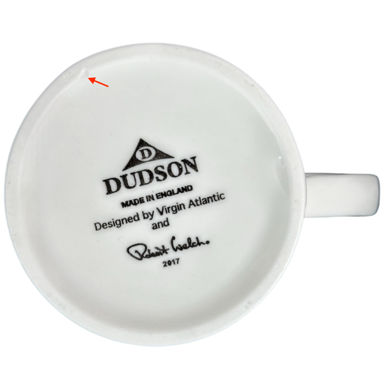 Virgin Atlantic Robert Welch Flying Machines Jet Engine Design Mug Dudson