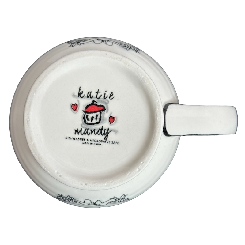 Letter "P" Monogram Initial Cappuccino Mug Katie Mandy