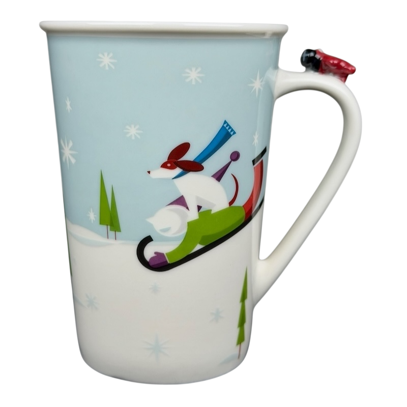 Children Ice Skating And Boy With Dog Sledding Airplane On Handle 8oz – Mug  Barista