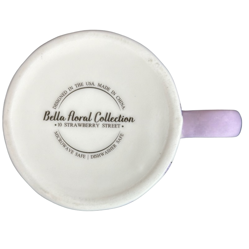 Bella Floral Butterfly Dimpled Mug 10 Strawberry Street
