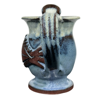 Alaska 3D Embossed Fish Pedestal Pottery Mug