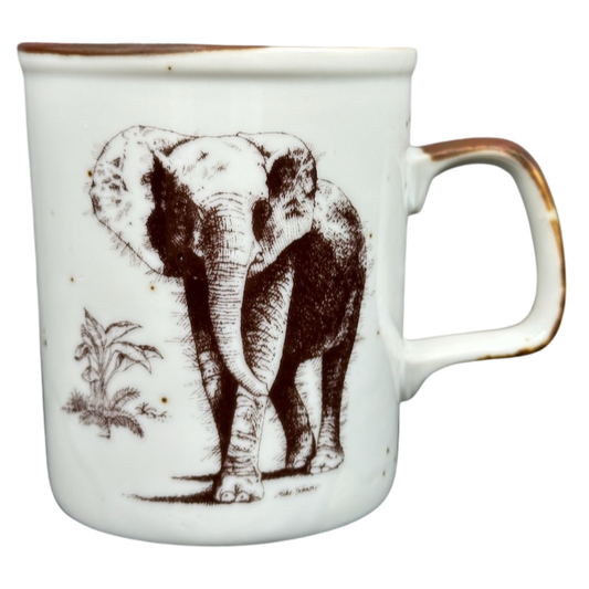 San Diego Zoo Wild Animal Park Elephant Speckled Mug Otagiri