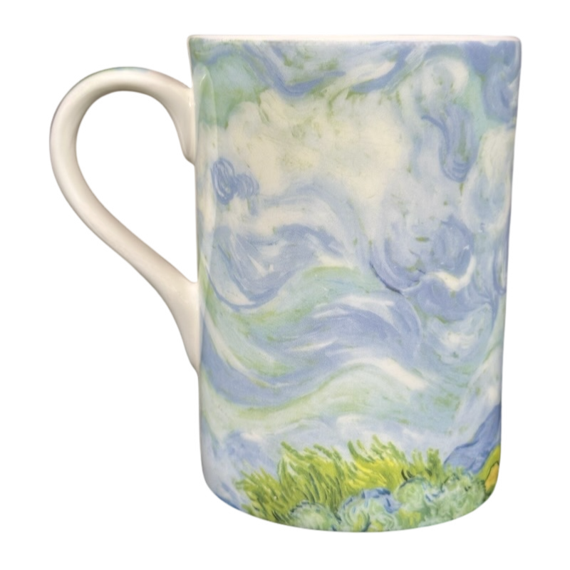 A Wheatfield With Cypresses Vincent Van Gogh The National Gallery Mug