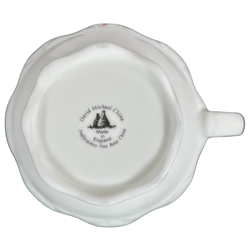 David Michael China Red Currant Mug Staffordshire Fine Bone China