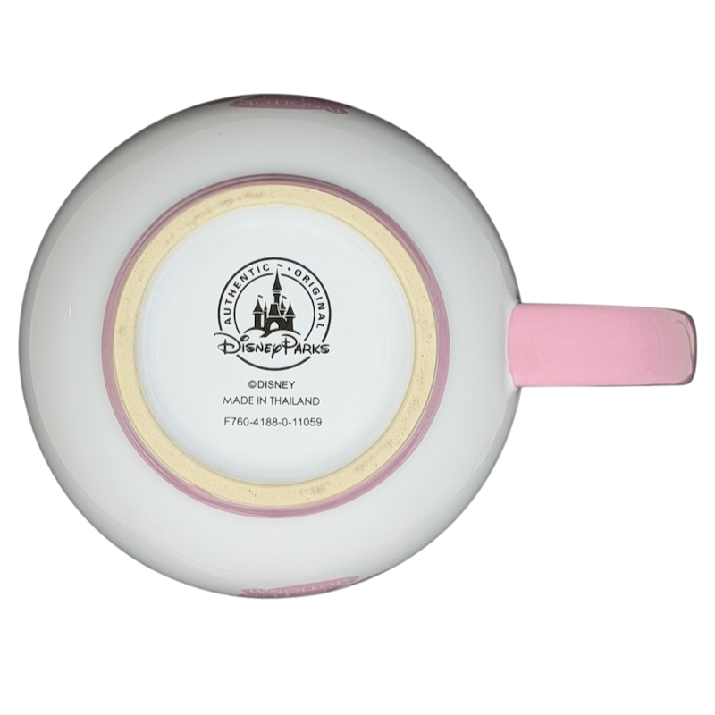 Bottom view of Minnie Mouse Silhouette Mug Disney Parks with classic design and logo details