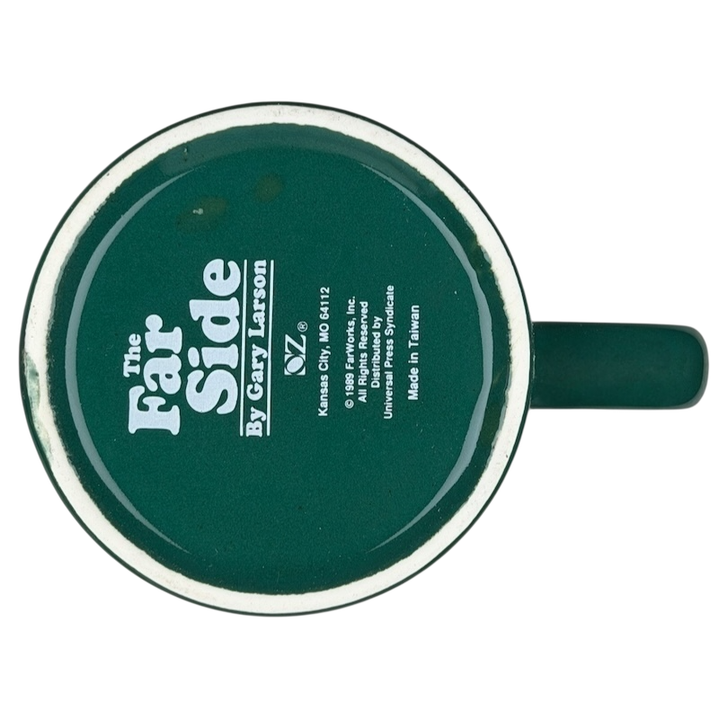 The Far Side Santa closet vintage mug featuring iconic artwork by Gary Larson