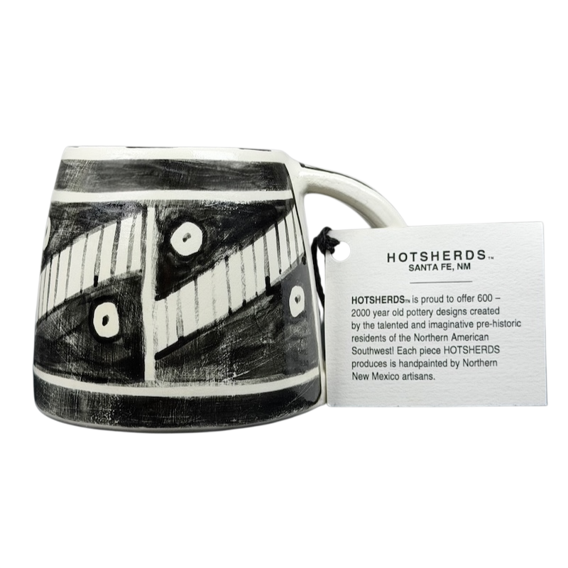 Santa Fe Geometric Southwest Pottery Mug Hotsherds featuring unique handcrafted design and tag