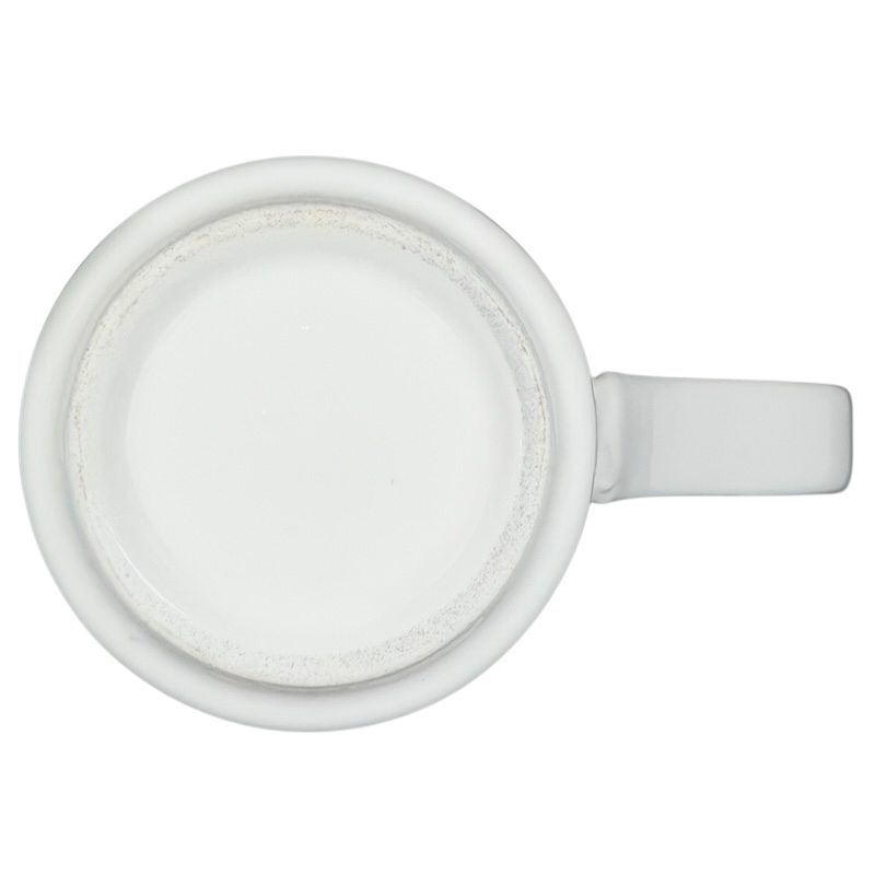 Starbucks London 87 mug from above showcasing its elegant white ceramic design