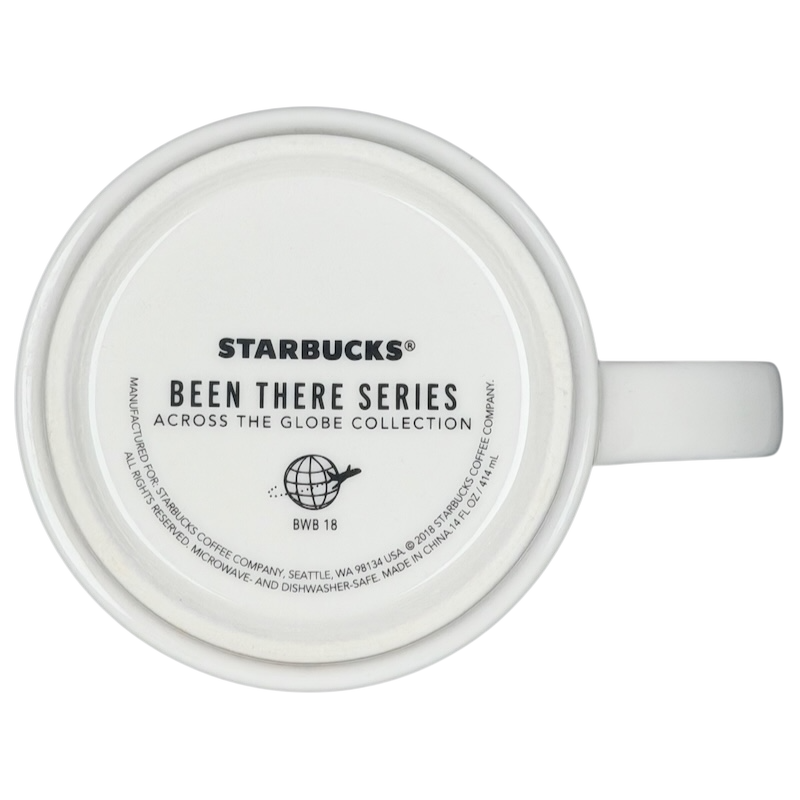 Starbucks San Francisco Been There mug featuring iconic city landmarks in a detailed design