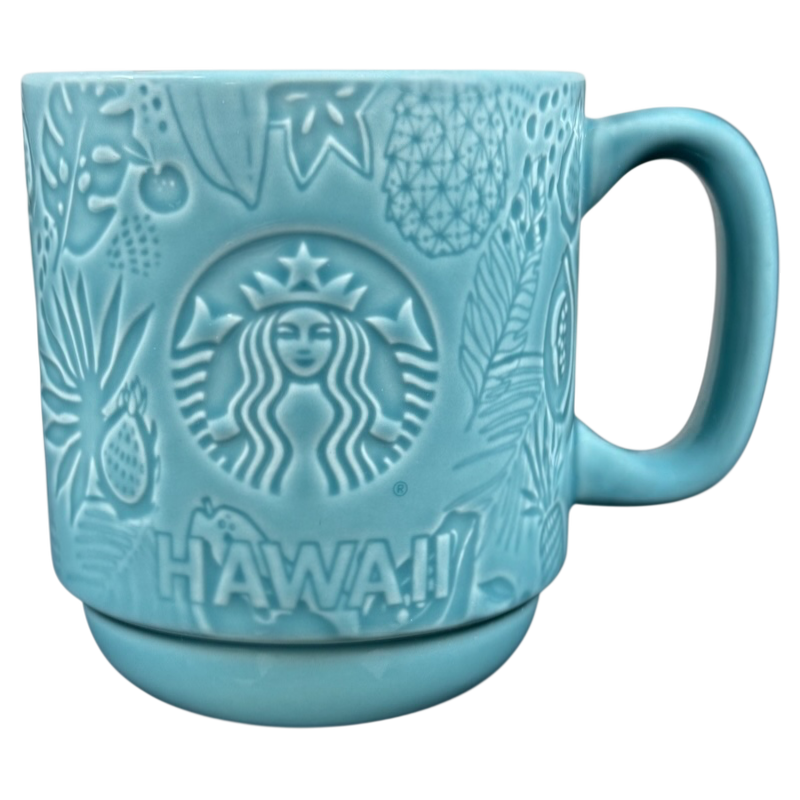 blue and green starbucks cup Starbucks Hawaii siren mug collectible Teal 12oz