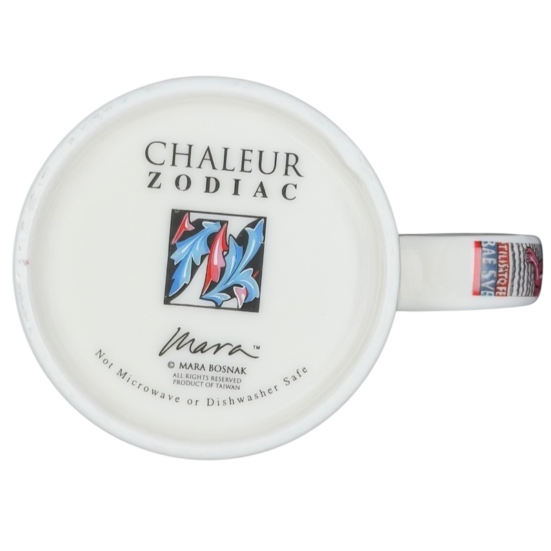 Chaleur Zodiac Cancer Mara Bosnak Mug with a Unique Artistic Design and Sign Details