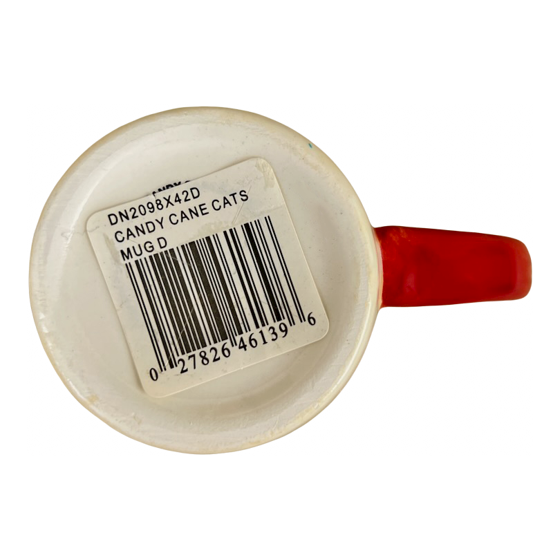 Fiddlestix Candy Cane Cats Mug Sakura