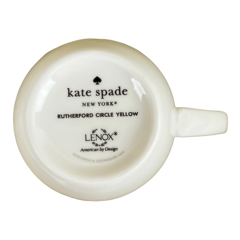 Kate Spade Rutherford Circle Yellow Mug Lenox