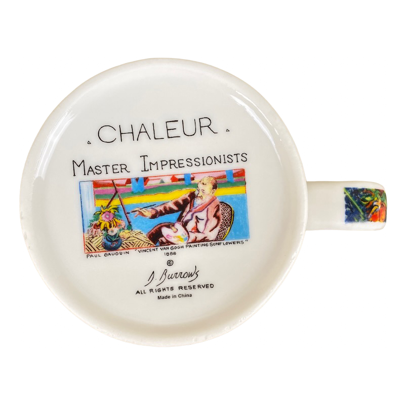 Floral Vincent Van Gogh Master Impressionists D Burrows Mug Chaleur