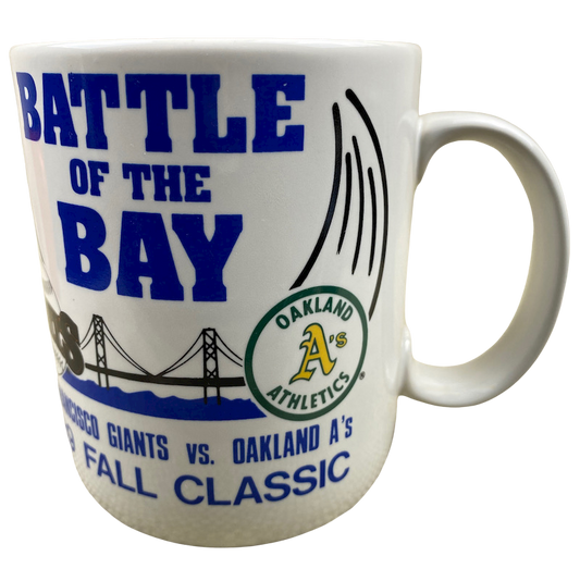 Battle Of The Bay San Francisco Giants Vs. Oakland A's 1989 Fall Classic Mug Papel