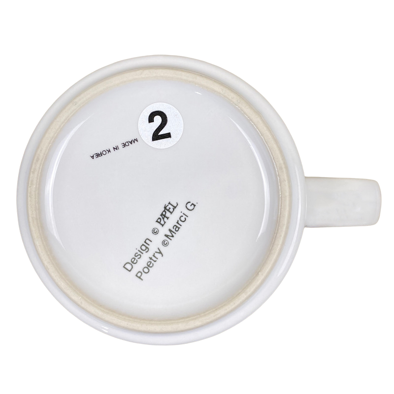 RAY Poetry Name Blue Interior Mug Papel