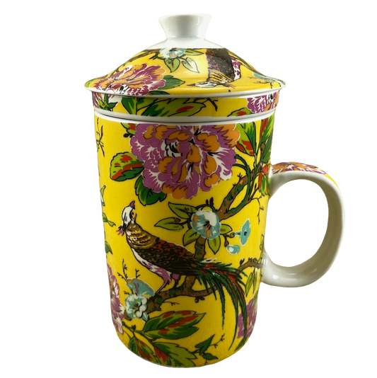 Floral Birds Tea Infuser Mug World Market